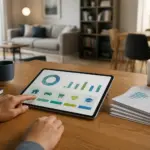 Analyse financiere sur tablette