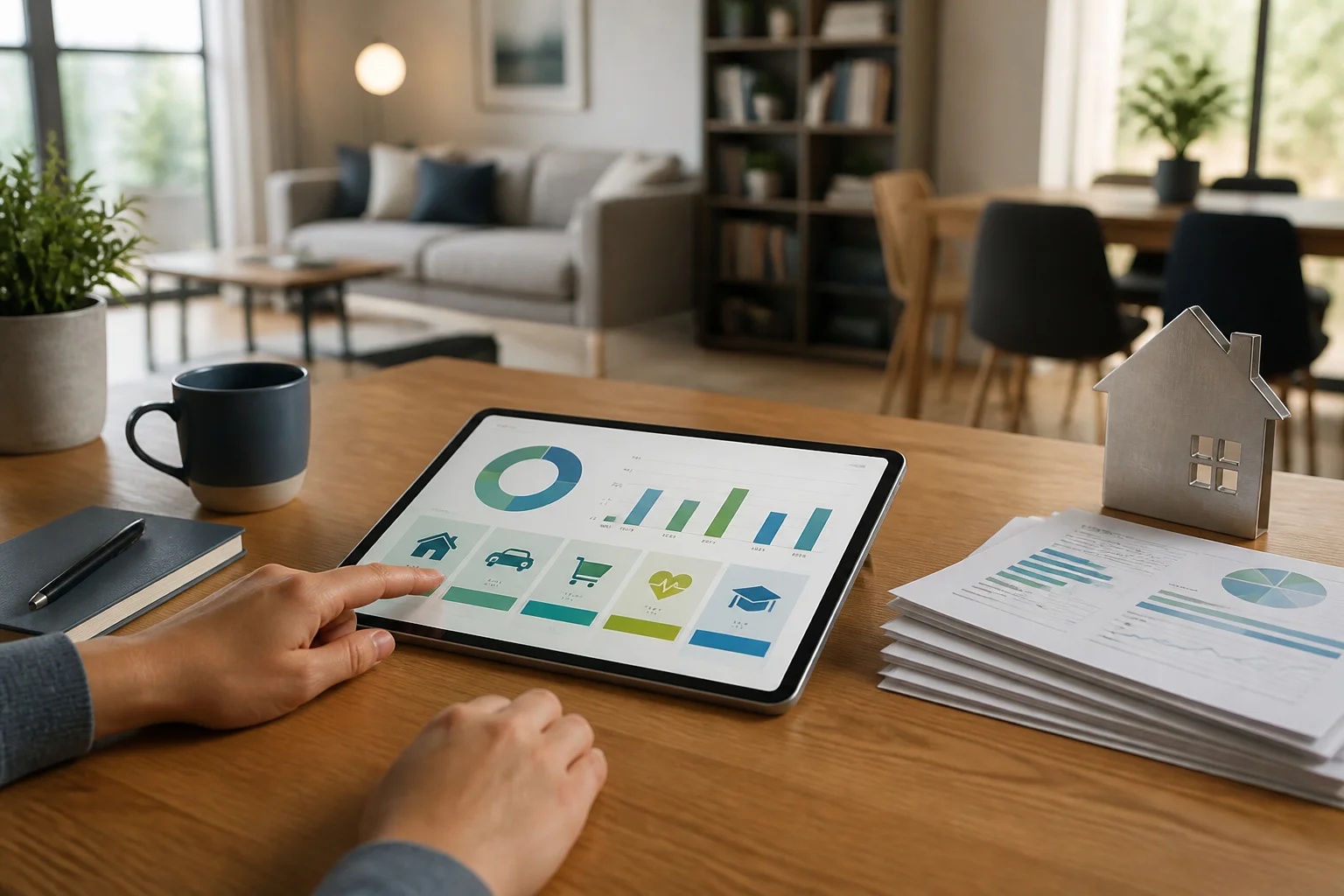 Analyse financiere sur tablette